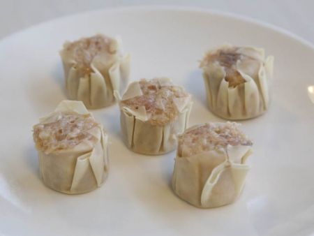 Siomai made with paper-thin wrappers