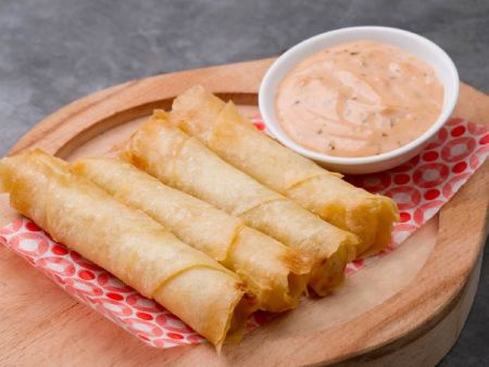 The spring rolls can be deep-fried