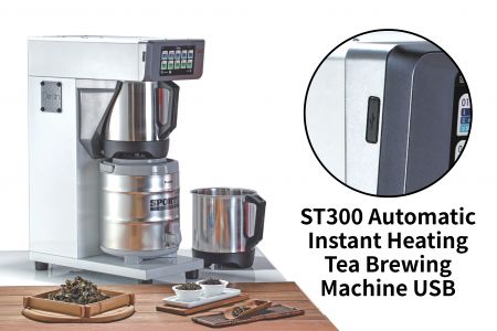 ST300 Automatische Instant-Heizteekochmaschine
USB - Automatic Instant Heating Tea Brewer