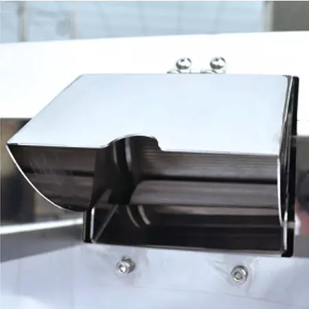 Operación segura. Tapa de protección de salida.