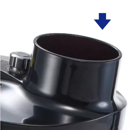 Vận hành dễ dàng, đường kính 10cm, dễ dàng cho trái cây vào, lát cắt gọn gàng với ít nước.