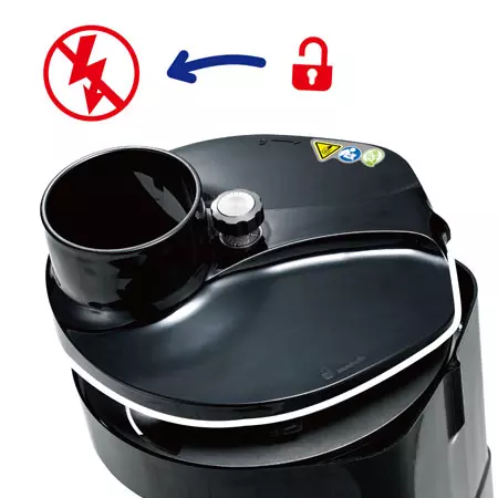 An toàn, tự động ngắt điện khi mở nắp.