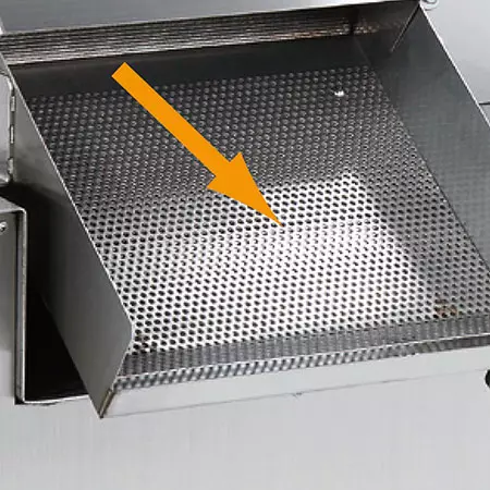 Rangka dalam paduan aluminium. Rol stainless steel. Mudah dibersihkan.