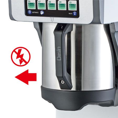 detección inteligente de la posición para el recipiente de té.