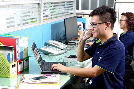 Departamento de ventas profesional de Dasin.