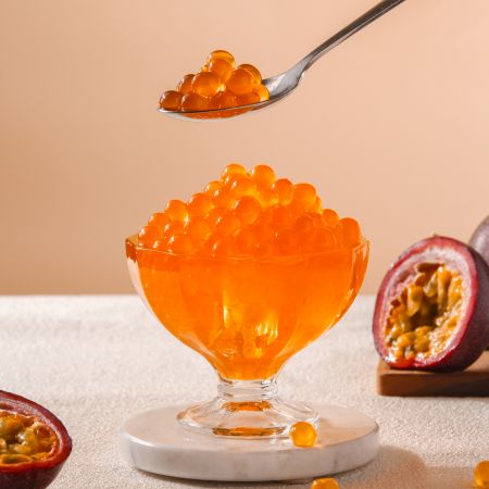 Passionfruit Flavor Popping Boba 0% / 14%