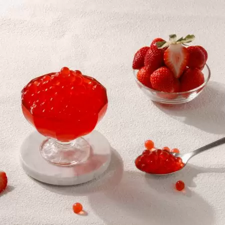 Erdbeer-Geschmack Popping Boba 0% / 14% - Erdbeer-Geschmack Popping Boba