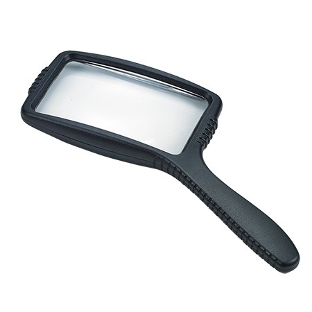 4X Large Rectangular Hand Held Magnifier | industrial magnifying glass ...