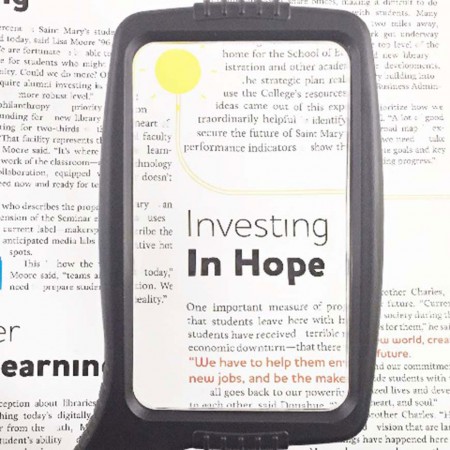 4X Large Rectangular Hand Held Magnifier | industrial magnifying glass ...