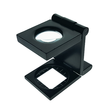 6X Metal Folding Magnifying Glass Linen Tester | industrial magnifying ...
