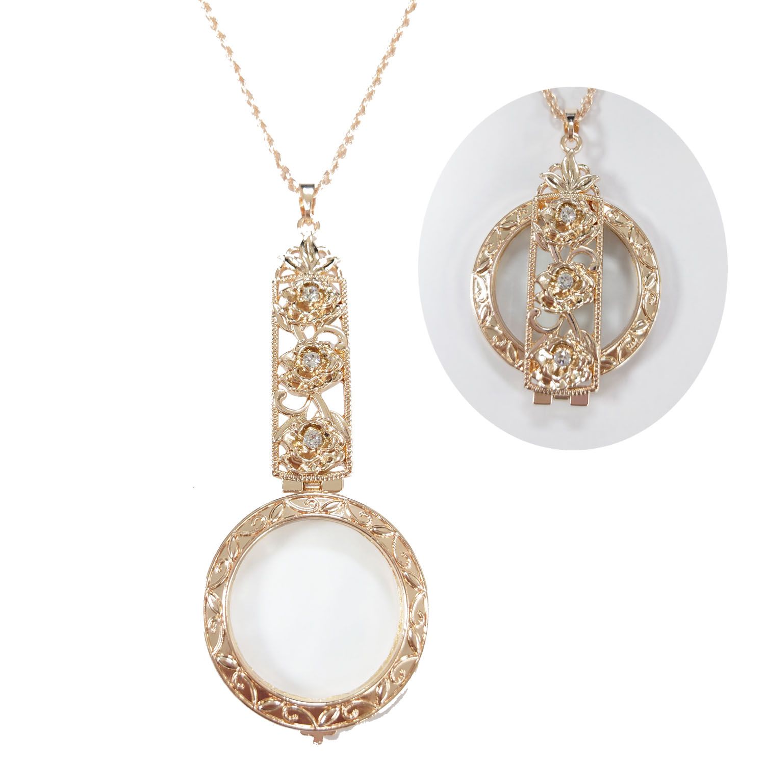 Buy Magnifying Glass LOUPE Pendant, Loupe Necklace, Magnifying Glass  Necklace, Gift for Women Online in India - Etsy
