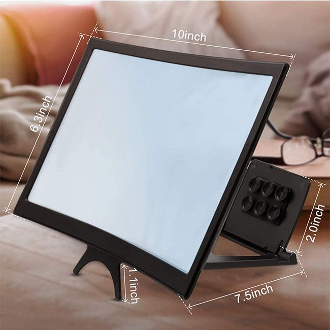 Lupa de pantalla de amplificador de teléfono celular curva 3D de 12" | proveedor de lupas industriales | E-Tay