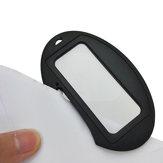 Promotional High Quality Handy Plastic Letter Opener with 3X Magnifier ...