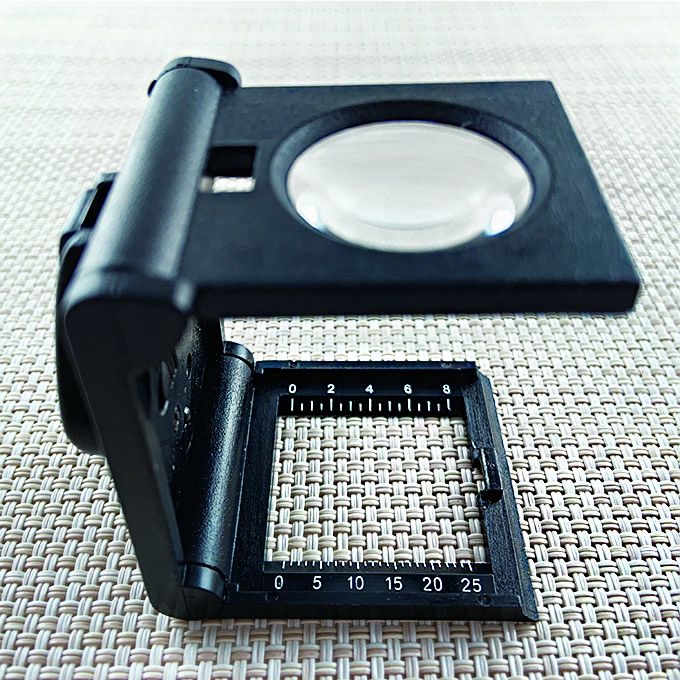 6X Illuminated Folding Magnifier Linen Tester Dia. 25mm | industrial ...