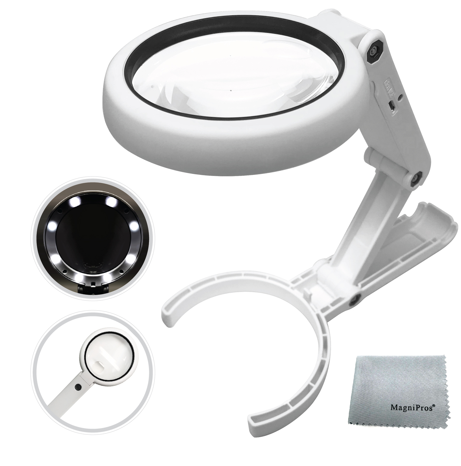 rohs led light reading magnifying glass For Flawless Viewing And Reading 