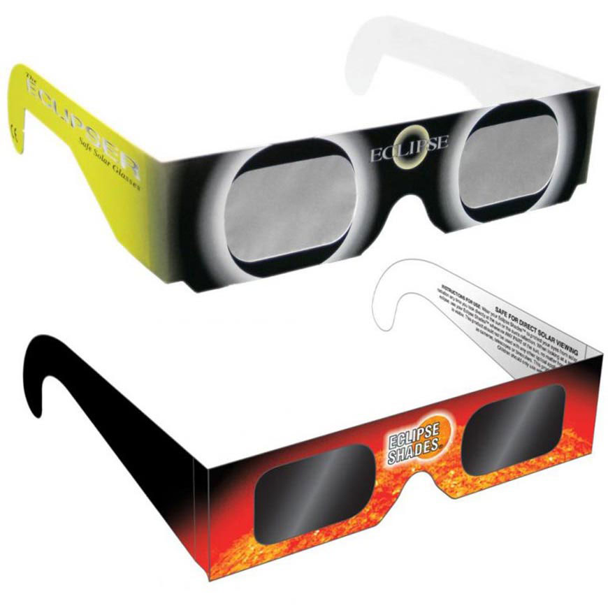 Wholesale Cardboard Paper Safe Solar Eclipse Glasses industrial