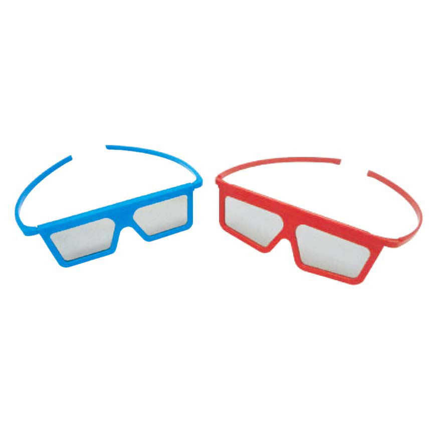 Gafas 3D polarizadas pasivas de plástico para cine o televisión