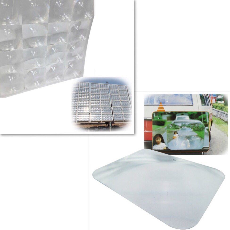 聚光型太陽能透鏡及超廣角倒車貼
