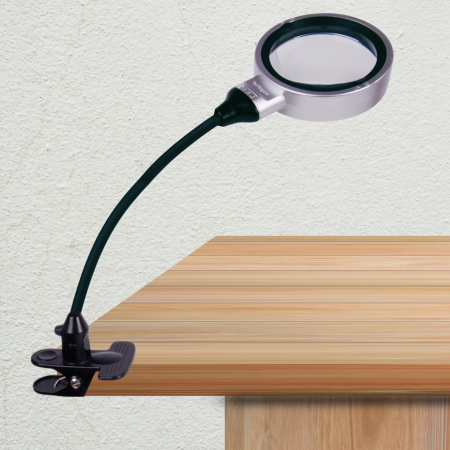 免提桌面放大鏡 10倍放大鏡帶燈和支架 調光放大燈 免提夾式LED照明放大鏡 美甲放大燈 繪畫放大燈 桌面放大鏡帶夾子 夾式帶燈放大鏡適用閱讀、繪畫、縫紉、工藝品製作