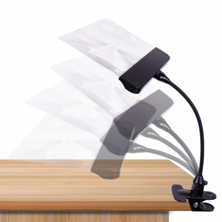 Loupe à lumière LED flexible à col de cygne.