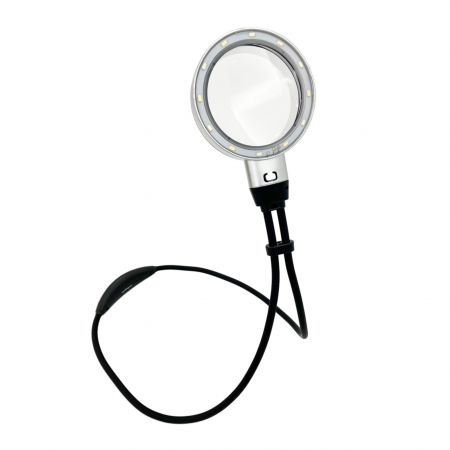 柔軟なグースネックのネックウェア拡大鏡。
