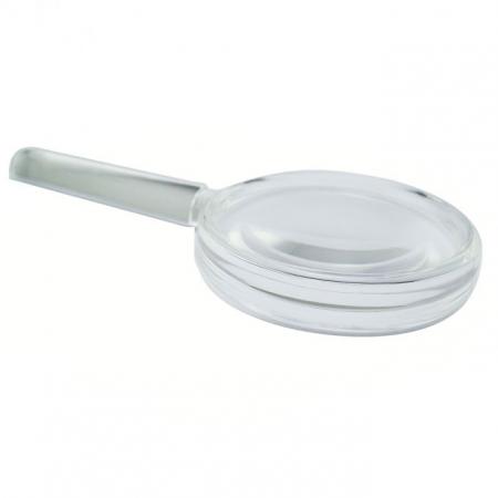 clear magnifier with magnifying bar handle