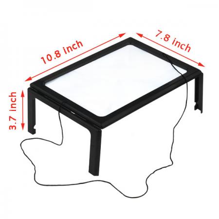 3X Full Page Foldable  Illuminated magnifier