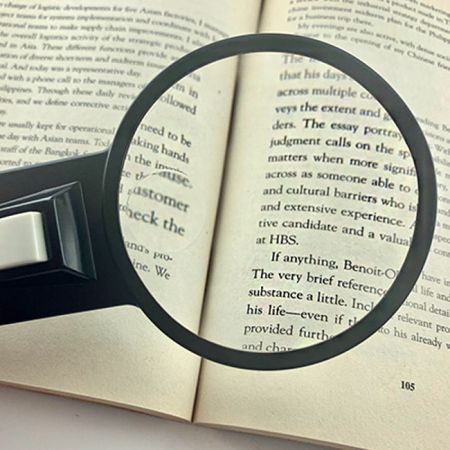 2X / 4X Magnifiers With Plastic Handle Light Loupe