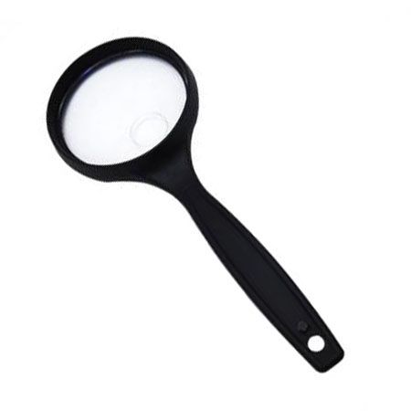 2-дюймовая 3-кратная круглая ручная лупа в пластиковой оправе, 5-кратная бифокальная - Круглая ручная лупа 2X с бифокальным увеличением 5X