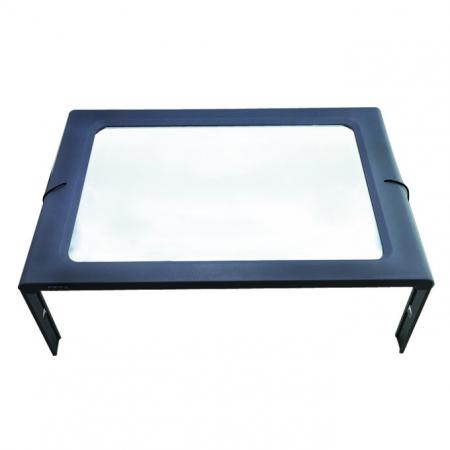3X Hands Free Acrylic Full Page LED Magnifier - handsfree large full page LED magnifier