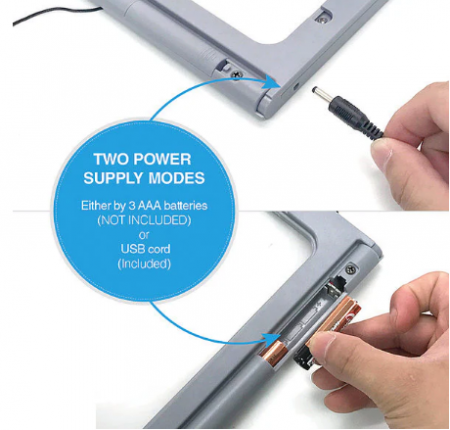 老人閱讀專用台式放大鏡整頁放大,12顆LED燈,台式免手持,適合年長者居家閱讀書報,清晰舒適