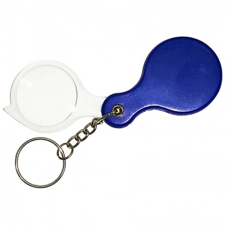 3X tragbare kleine Lupe mit Schlüsselanhänger - 3X Taschenfaltlupe mit Schlüsselanhänger
