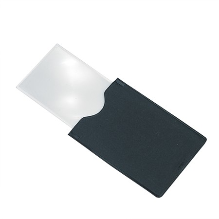3X Rectangle Card Magnifying Sheet with Case