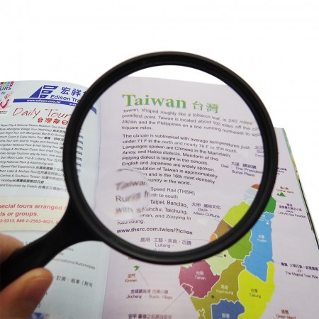 عدسة مكبرة للقراءة دائرية 3X وثنائية البؤرة 5X