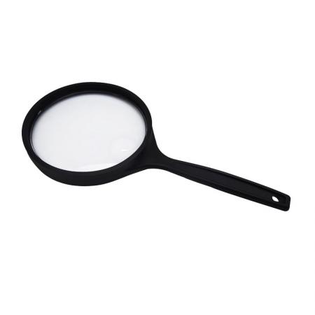 4-дюймовая 3-кратная круглая ручная лупа в пластиковой оправе, 5-кратная бифокальная - Круглая ручная лупа 3X с бифокальным увеличением 5X
