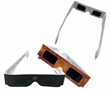 日蝕觀測紙眼鏡電影院3d眼鏡 示意圖