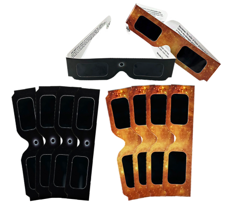 日蝕觀測紙眼鏡3d電影專用眼鏡 黑色橘色