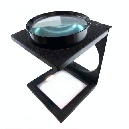 Tester per lino con lente d'ingrandimento pieghevole in plastica 4X Dia. 70  mm, fornitore di lenti d'ingrandimento industriali