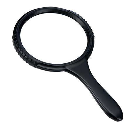 5" 3X Large Round Hand Held Magnifier