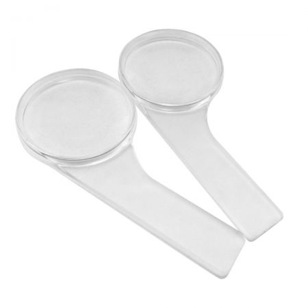 plastic clear hand held magnifier
