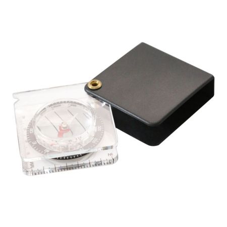 brújula con lupa multifuncional