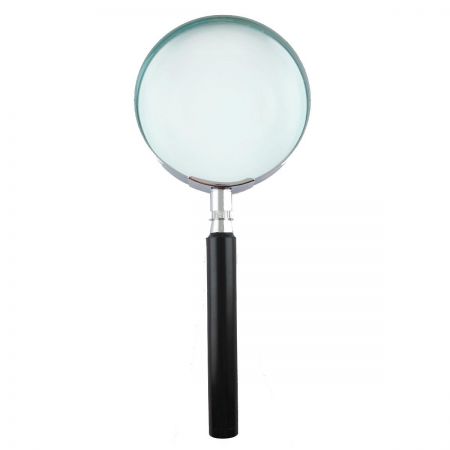 75mm 3x Metal Frame Classic Round Handheld Magnifying Glass
