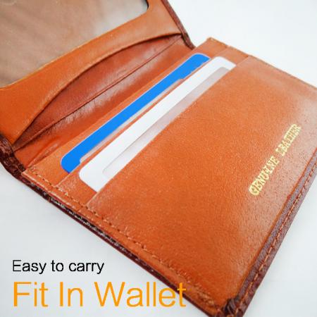 loupe de carte adaptée au portefeuille