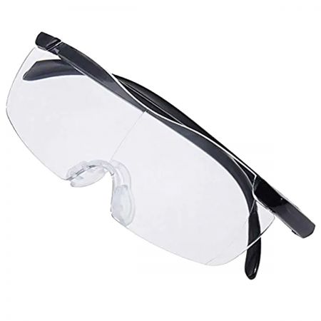 Gafas de lectura con lupa Big Vision, 1,6 veces más grandes y claras - Gafas de lectura con lupa de visión grande, gafas sin montura 1,6 veces más grandes para unisex y gafas sin montura más claras para unisex