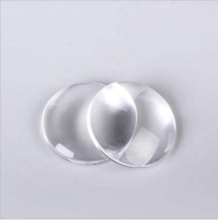 Dia. Lentille grossissante biconvexe ronde en acrylique de 50 mm 3X