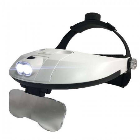 Visor de aumento con luz LED