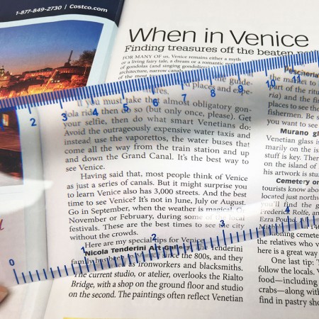 Bookmark with 3X Magnifiers