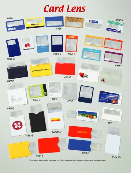 credit-card-sized Fresnel lenses combine a functional lens with a compact, wallet-friendly form factor, making them popular as branded promotional items