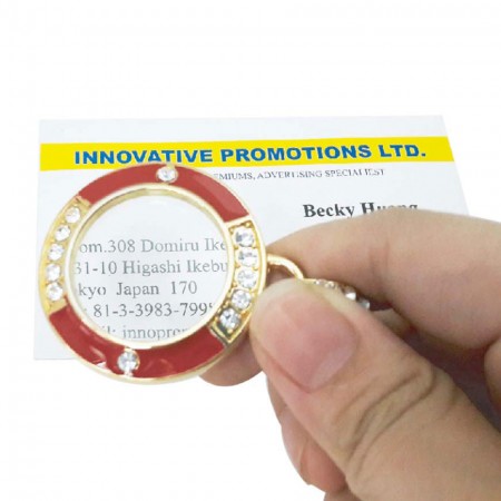 목걸이가 달린 4배 펜던트 돋보기