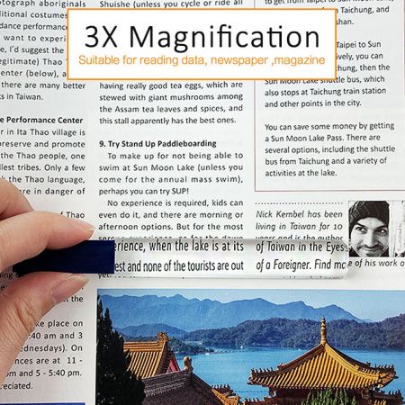 定規とペンを備えたカスタムバー拡大鏡